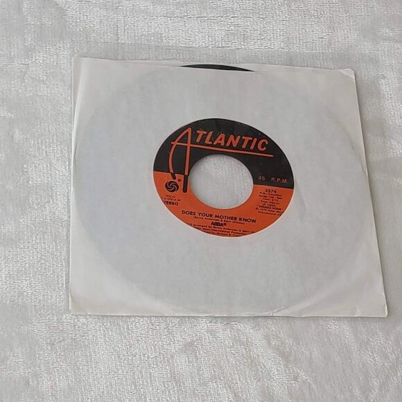 ABBA Does Your Mother Know / Kisses Of Fire 45 RPM 7" Vinyl 1979 Atlantic 3574 - Picture 5 of 5